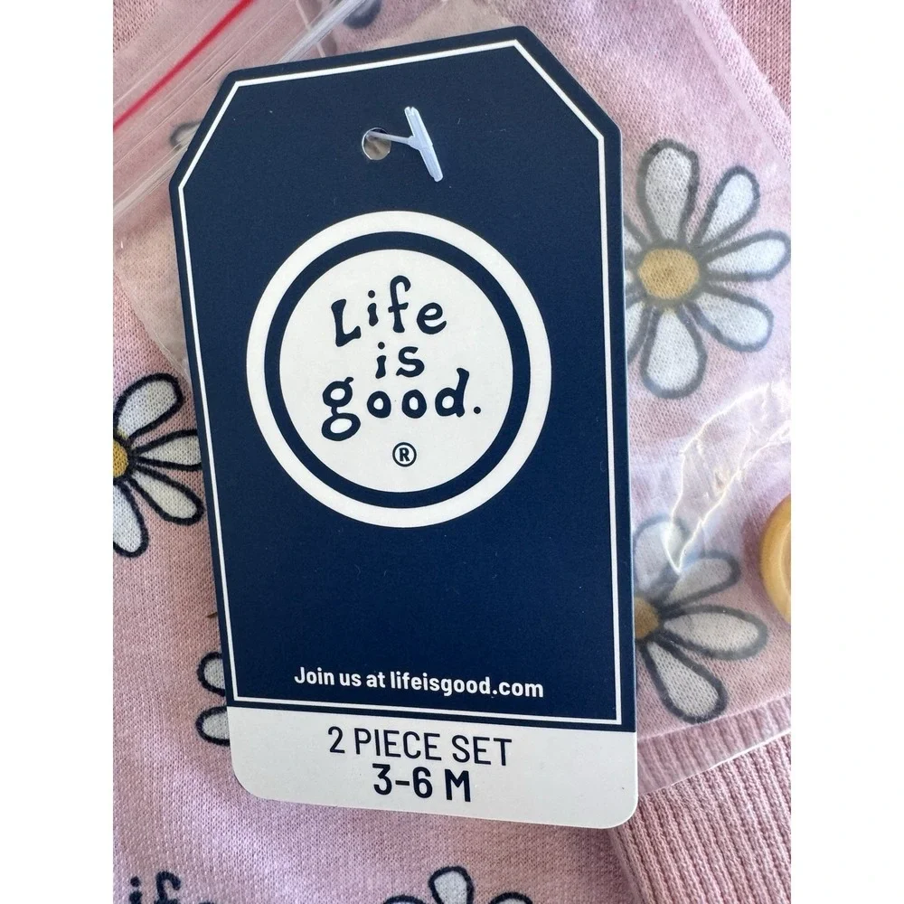 Life is Good‎ Baby Girl Romper Pink Size 3-6 Months Months Announcement Daisy
